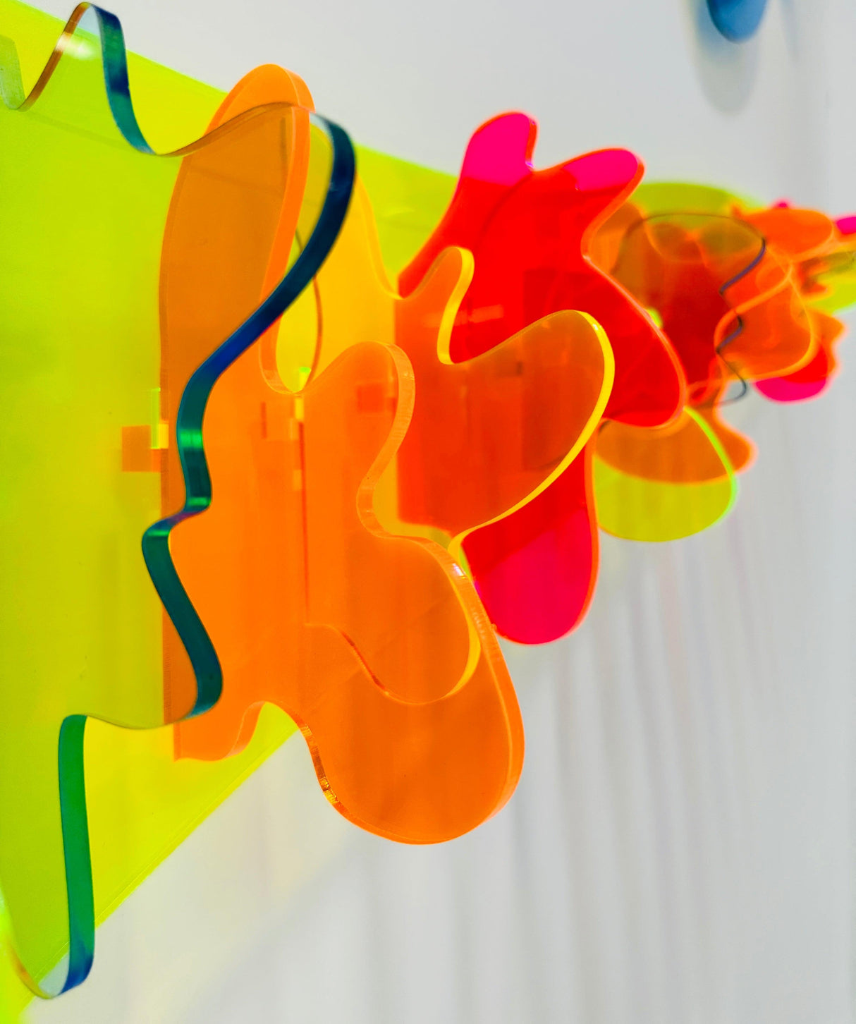 Fluorescent Acrylic Neon Art Transparent Retro Wall Decor - uniqstiq