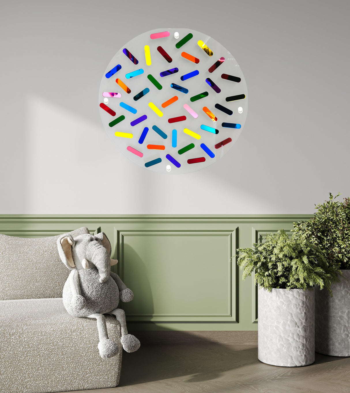 Mirrored Acrylic Sticks Wall Art - uniqstiq