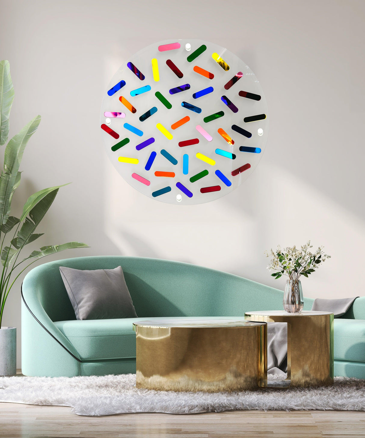 Mirrored Acrylic Sticks Wall Art - uniqstiq