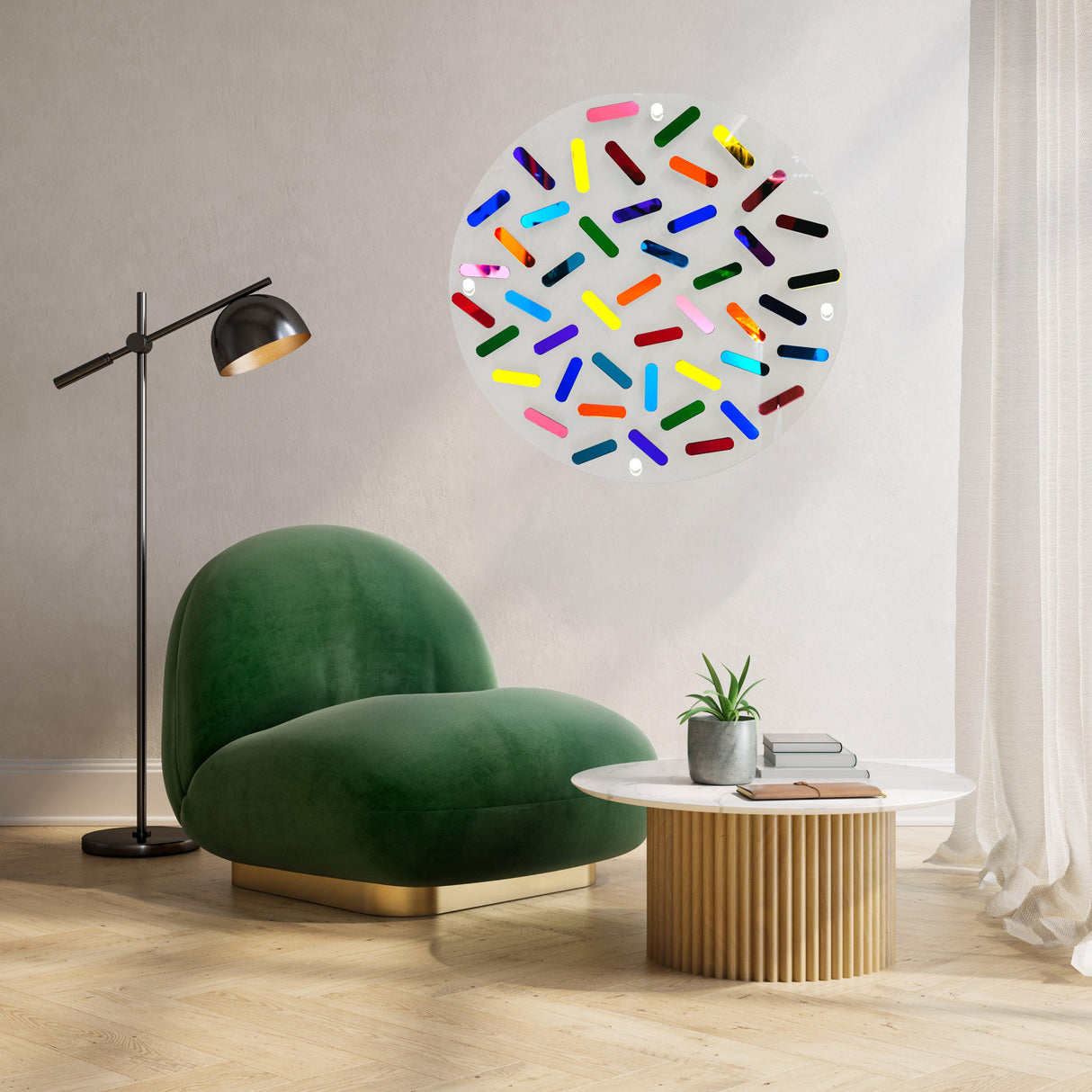 Mirrored Acrylic Sticks Wall Art - uniqstiq