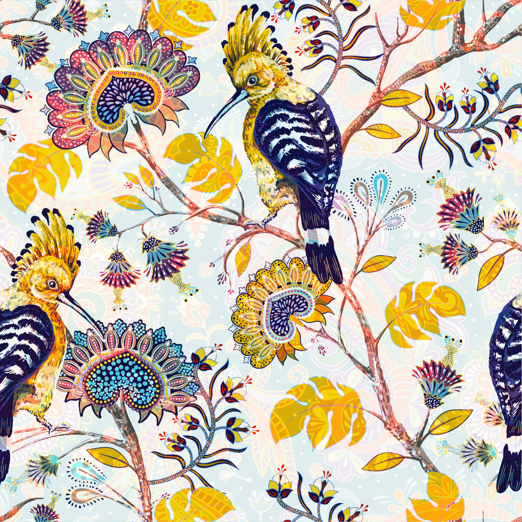 Birds Pattern Wallpaper  uniQstiQ Vintage