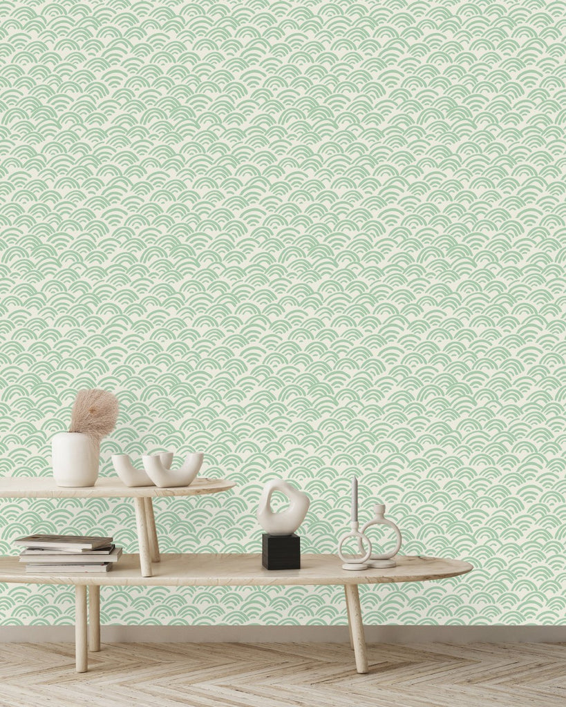 Green Abstract Design Wallpaper uniQstiQ Geometric