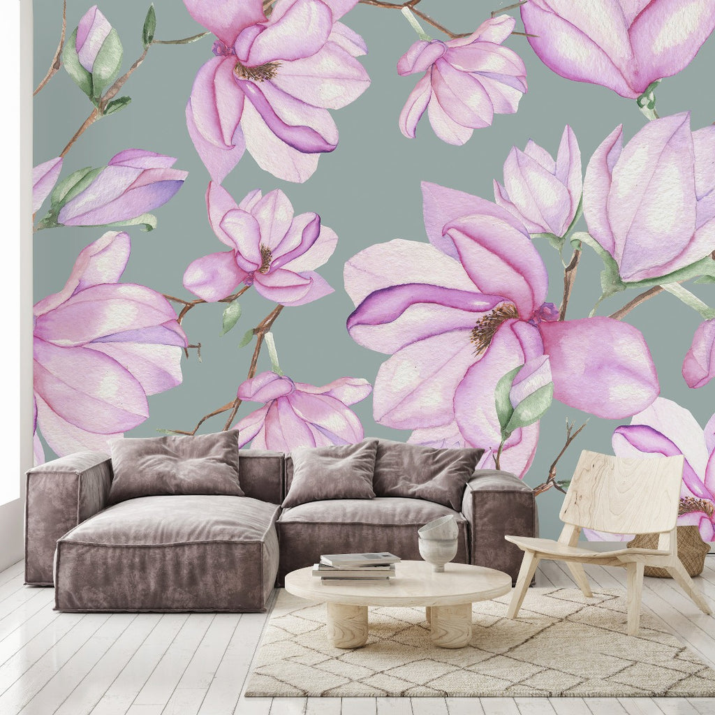 Pink Magnolia Wallpaper uniQstiQ Murals
