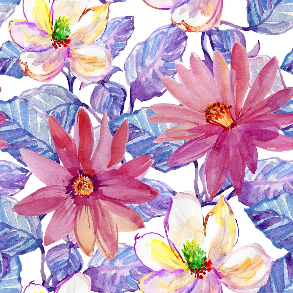 Watercolor Flowers Wallpaper  uniQstiQ Murals