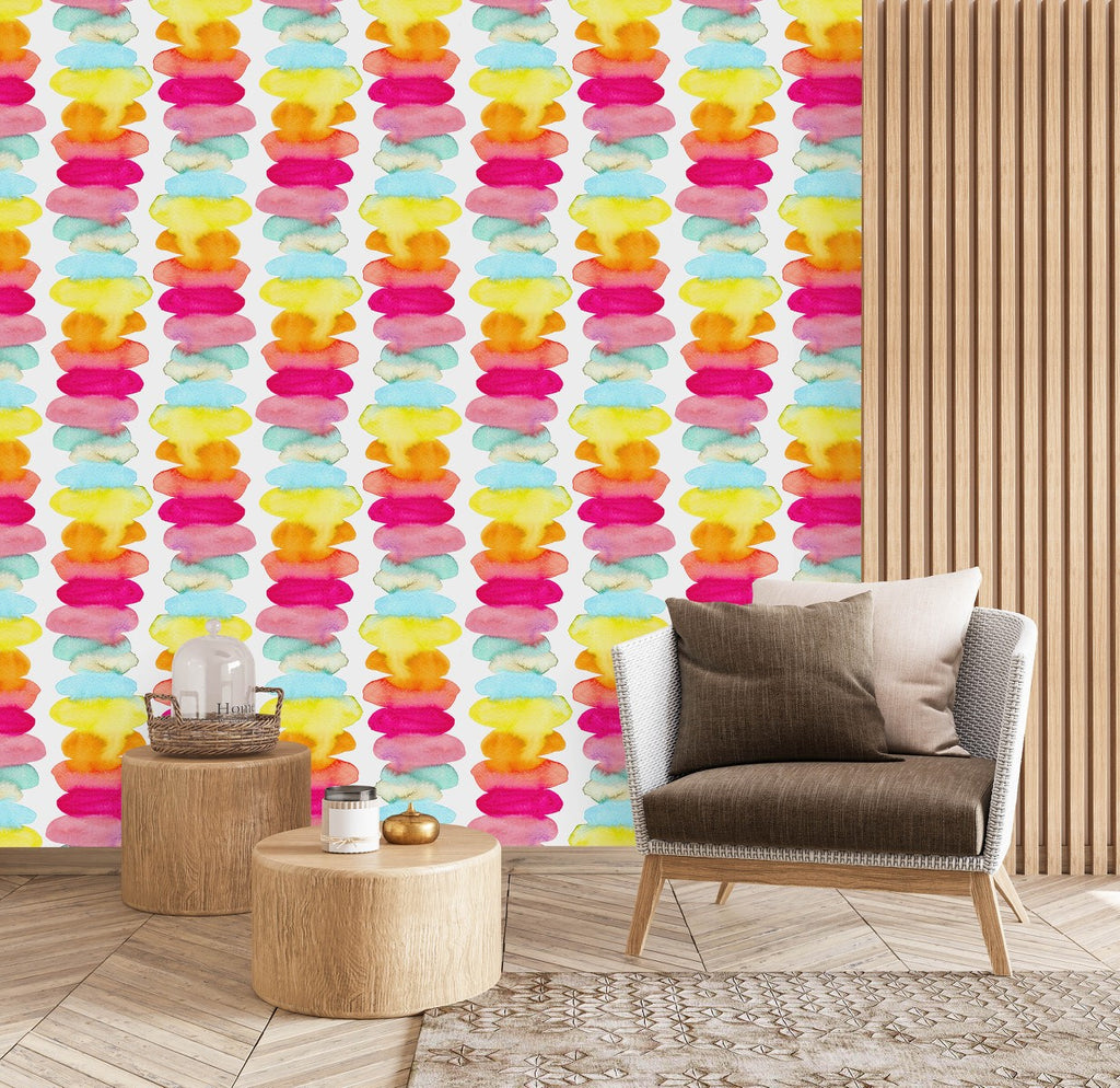 Multicolored Spots Wallpaper  uniQstiQ Geometric