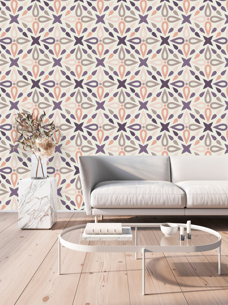 Pastel Colors of Pattern Wallpaper uniQstiQ Geometric