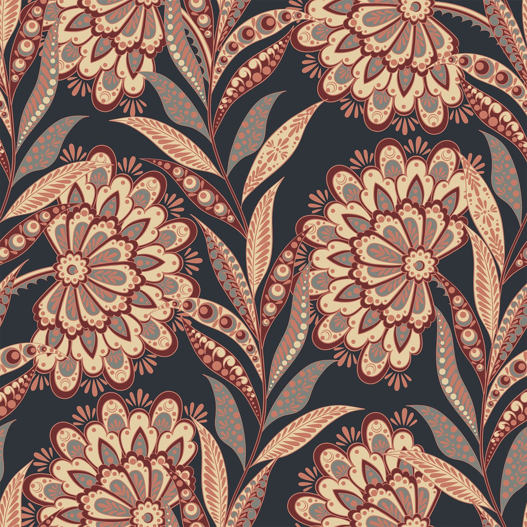 Brown Pattern Wallpaper  uniQstiQ Vintage