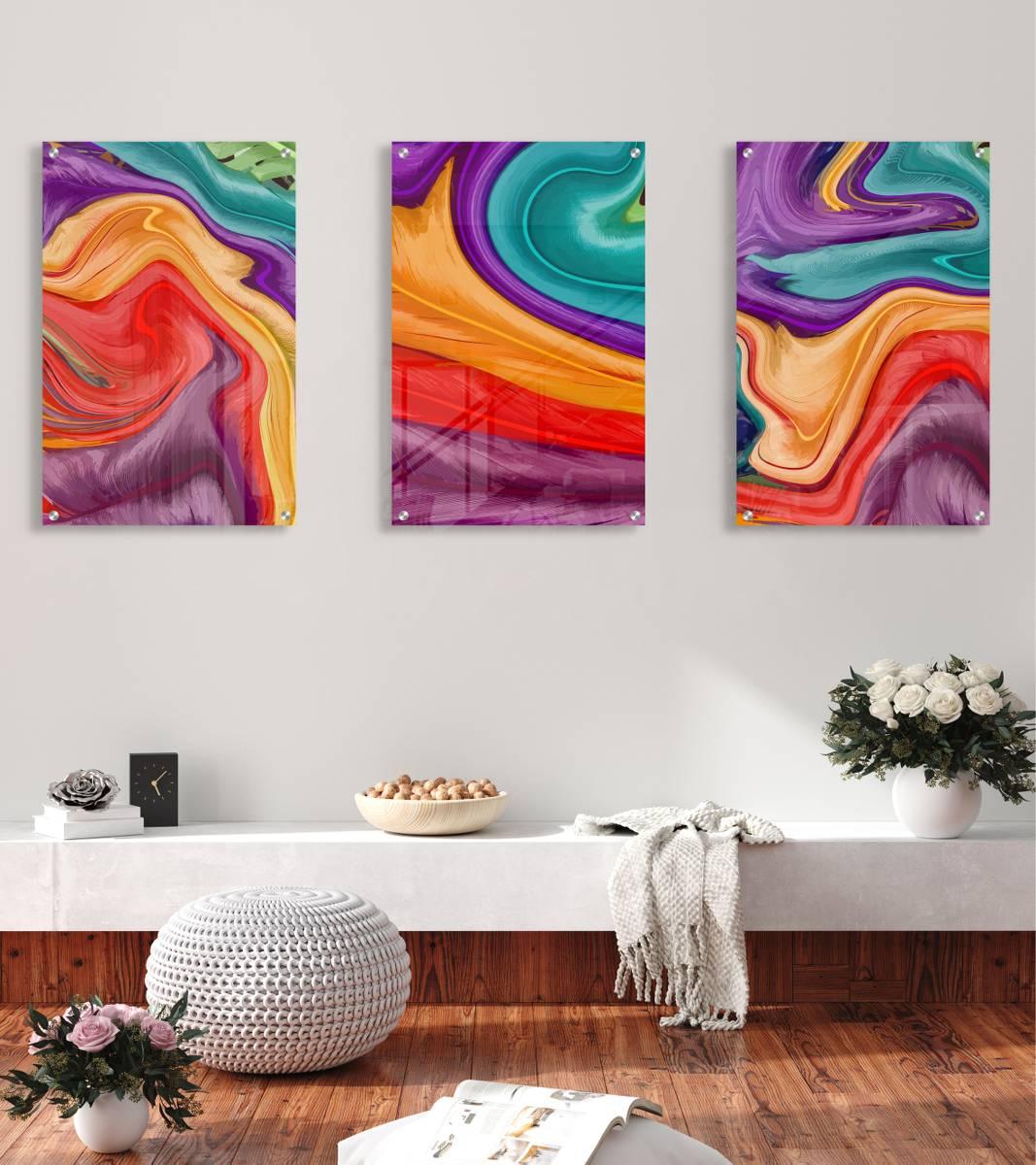 Aesthetic Wall Art Set of 3 Prints Modern Wall Art Modern Artwork Image 1