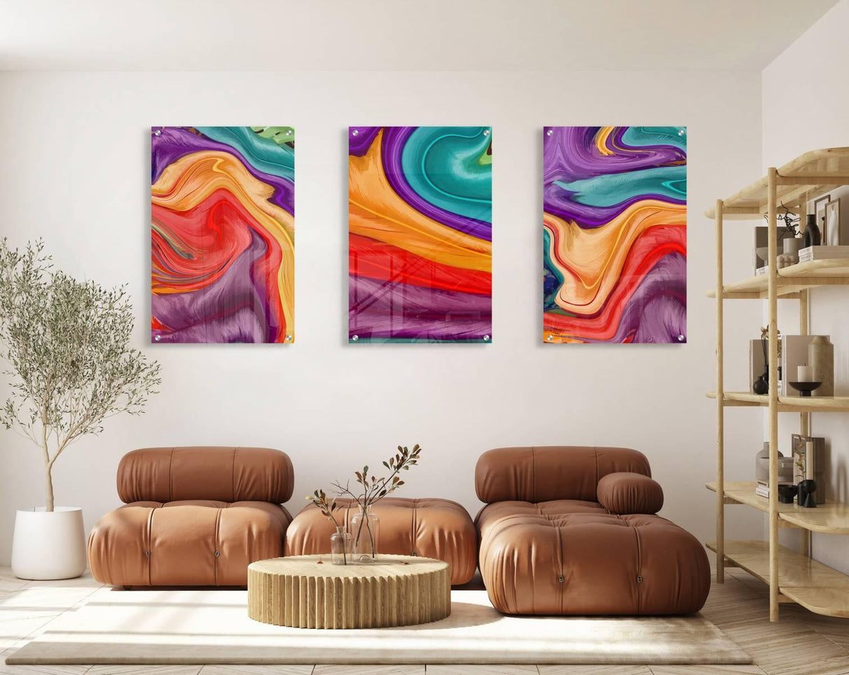 Aesthetic Wall Art Set of 3 Prints Modern Wall Art Modern Artwork Image 2