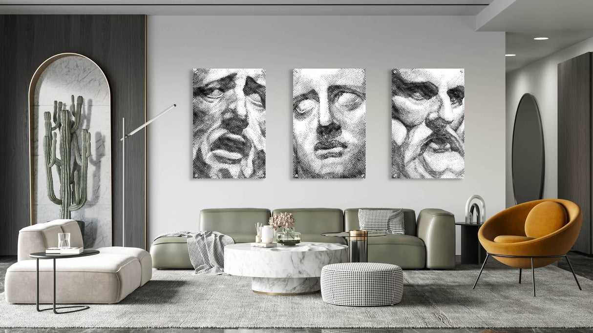 Art Picture Print Set of 3 Prints Modern Wall Art Modern Artwork Image 2