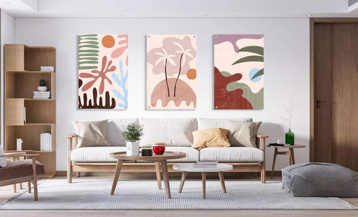 Beach Style Set of 3 Prints Modern Wall Art Modern Artwork Image 2