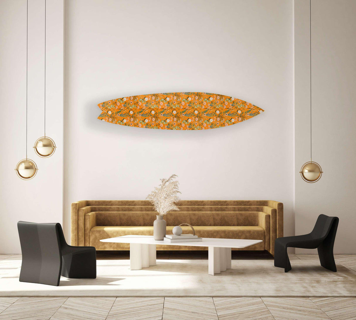 Beautiful Field Flowers Acrylic Surfboard Wall Art - uniqstiq