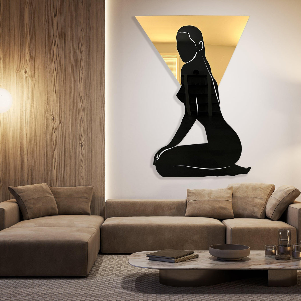 woman outline wall art