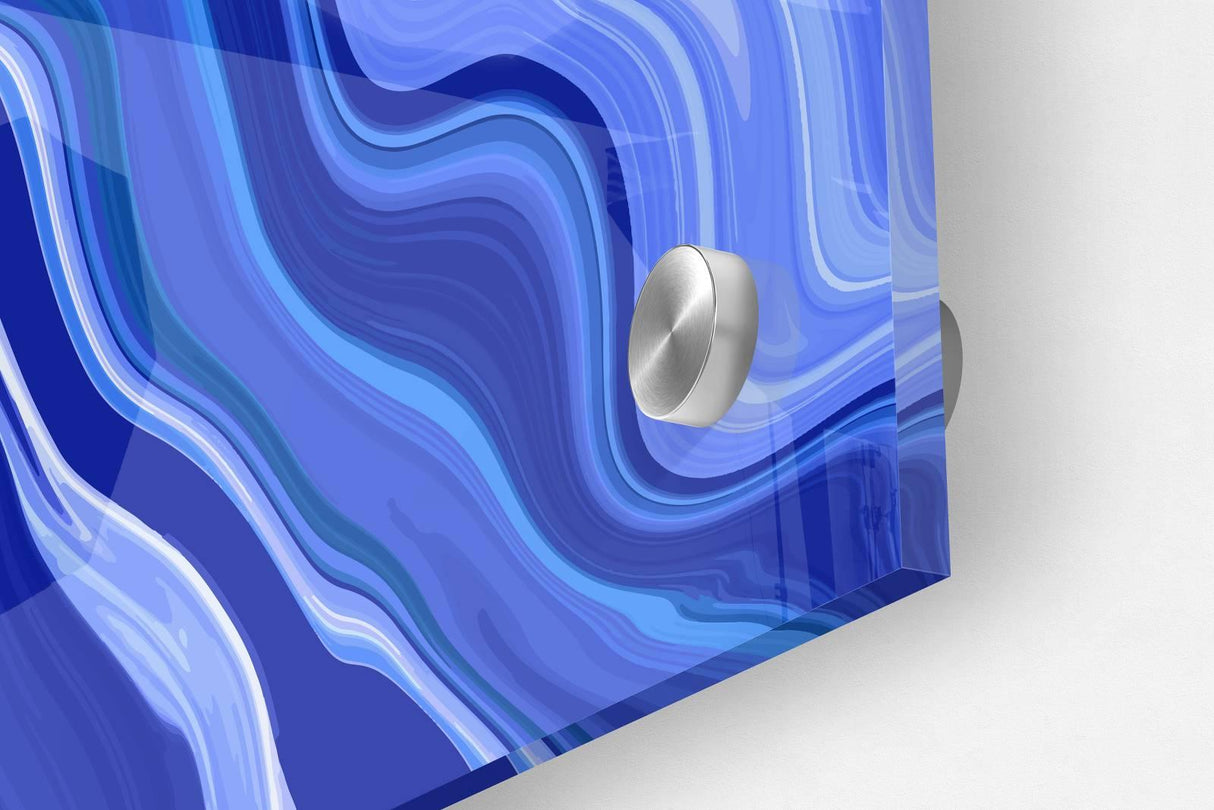 Blue Decor Set of 3 Prints Modern Wall Art Modern Artwork Image 3