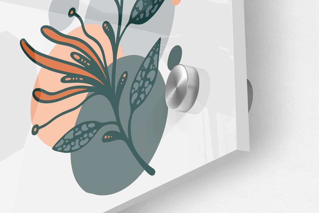 Botanical Pattern Set of 3 Prints Modern Wall Art Modern Artwork Image 3