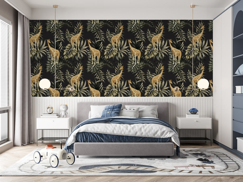 Giraffe Pattern Wallpaper  uniQstiQ Kids