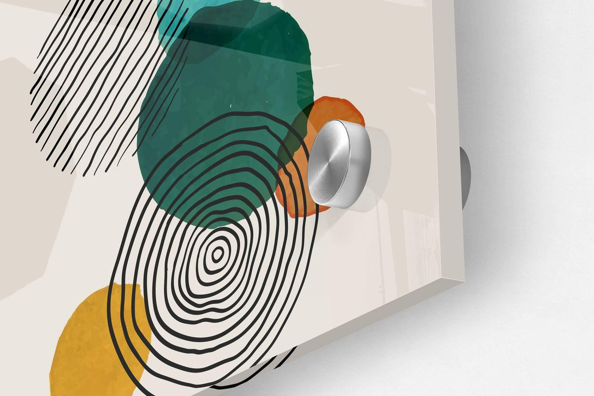 Circles Pattern Set of 3 Prints Modern Wall Art Modern Artwork Image 3