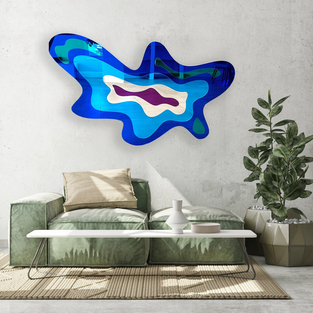 extra-large-wall-art-mirrored-acrylic-art-made-in-usa-luxury-gift-mirror-wall-decor-wall-sculpture-abstract-wall-decor-blob-art