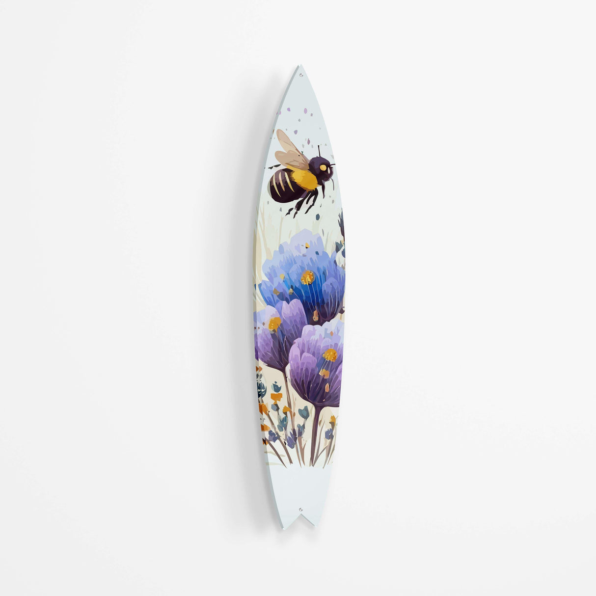 Crazy About Bees Acrylic Surfboard Wall Art - uniqstiq