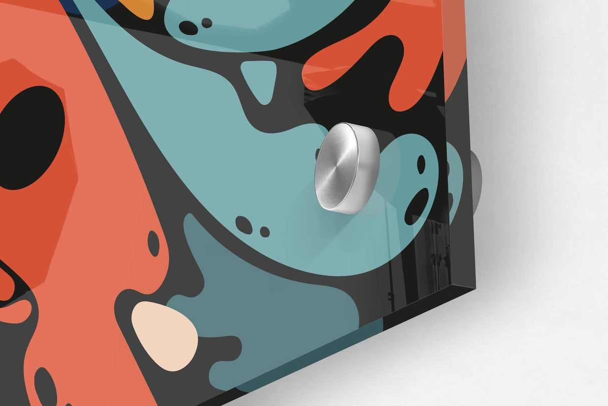 Dark Abstract Art Set of 3 Prints Modern Wall Art Modern Artwork Image 3