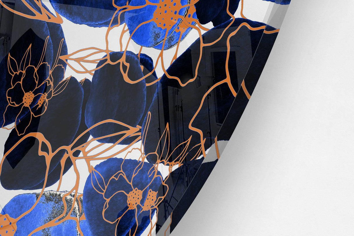 Dark Pattern Printed Transparent Acrylic Circle - uniqstiq