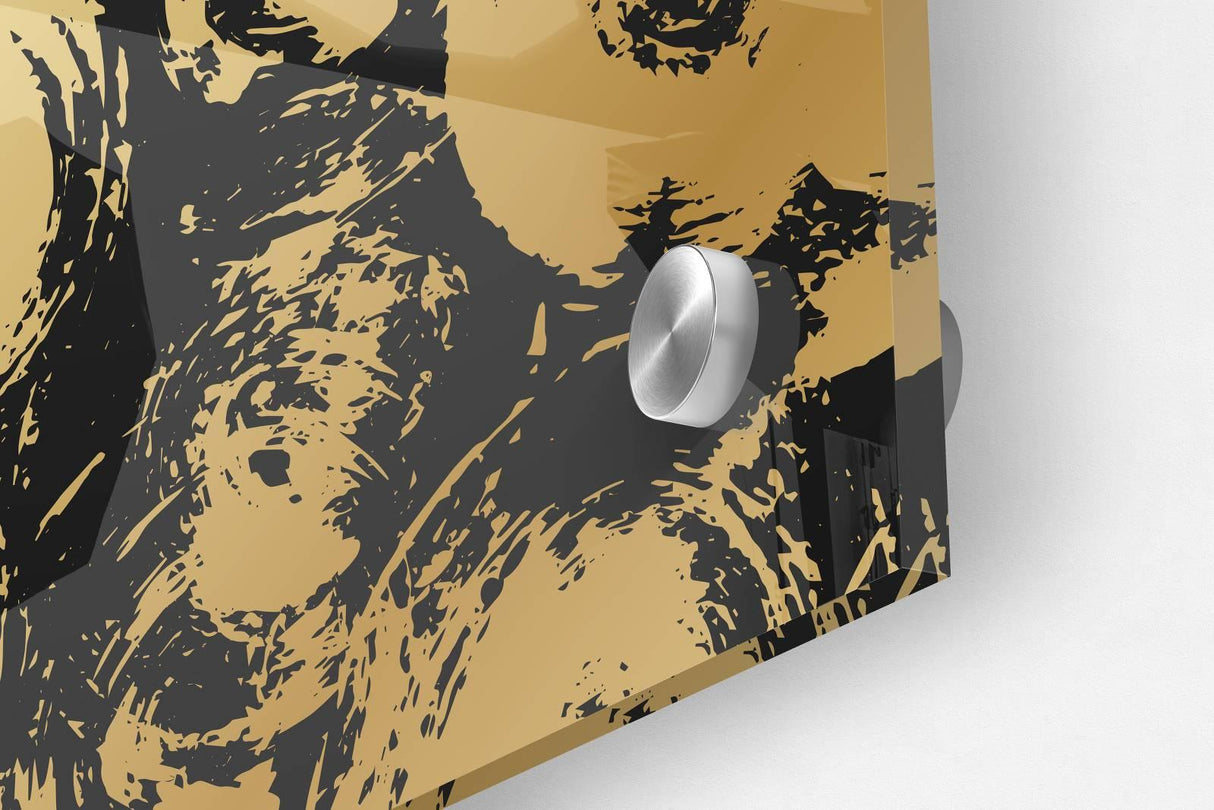 Gold and Black Style Set of 3 Prints Modern Wall Art Modern Artwork Image 3