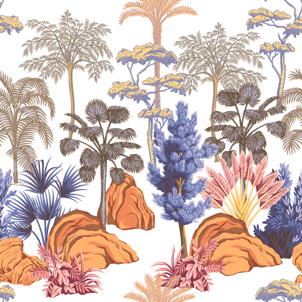 Jungle  Pattern Wallpaper uniQstiQ Murals