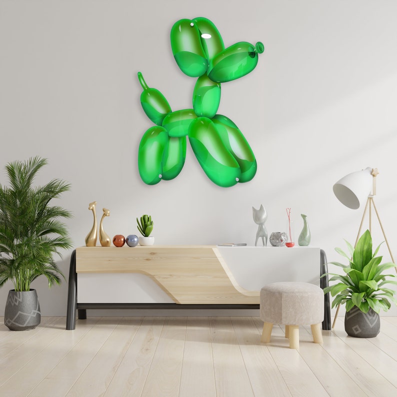 Printed Balloon Dog on Acrylic Modern Contemporary Contemporary Home DǸcor Printed acrylic 