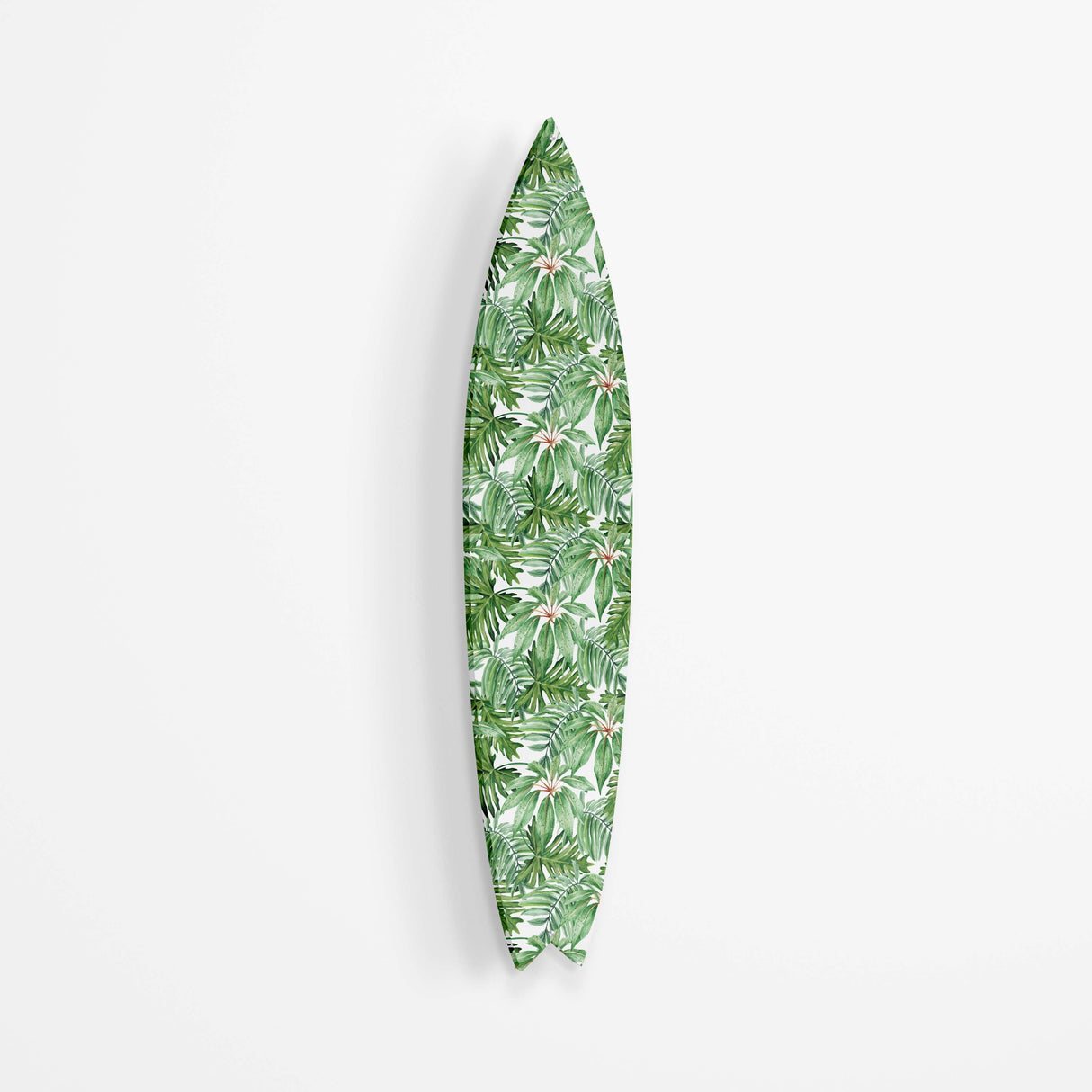 Jungle Green Leaves Acrylic Surfboard Wall Art - uniqstiq