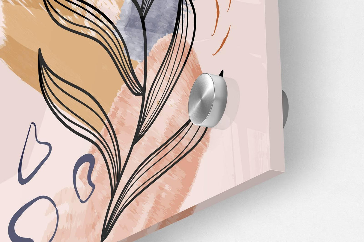 Leaves Pattern Set of 3 Prints Modern Wall Art Modern Artwork Image 3