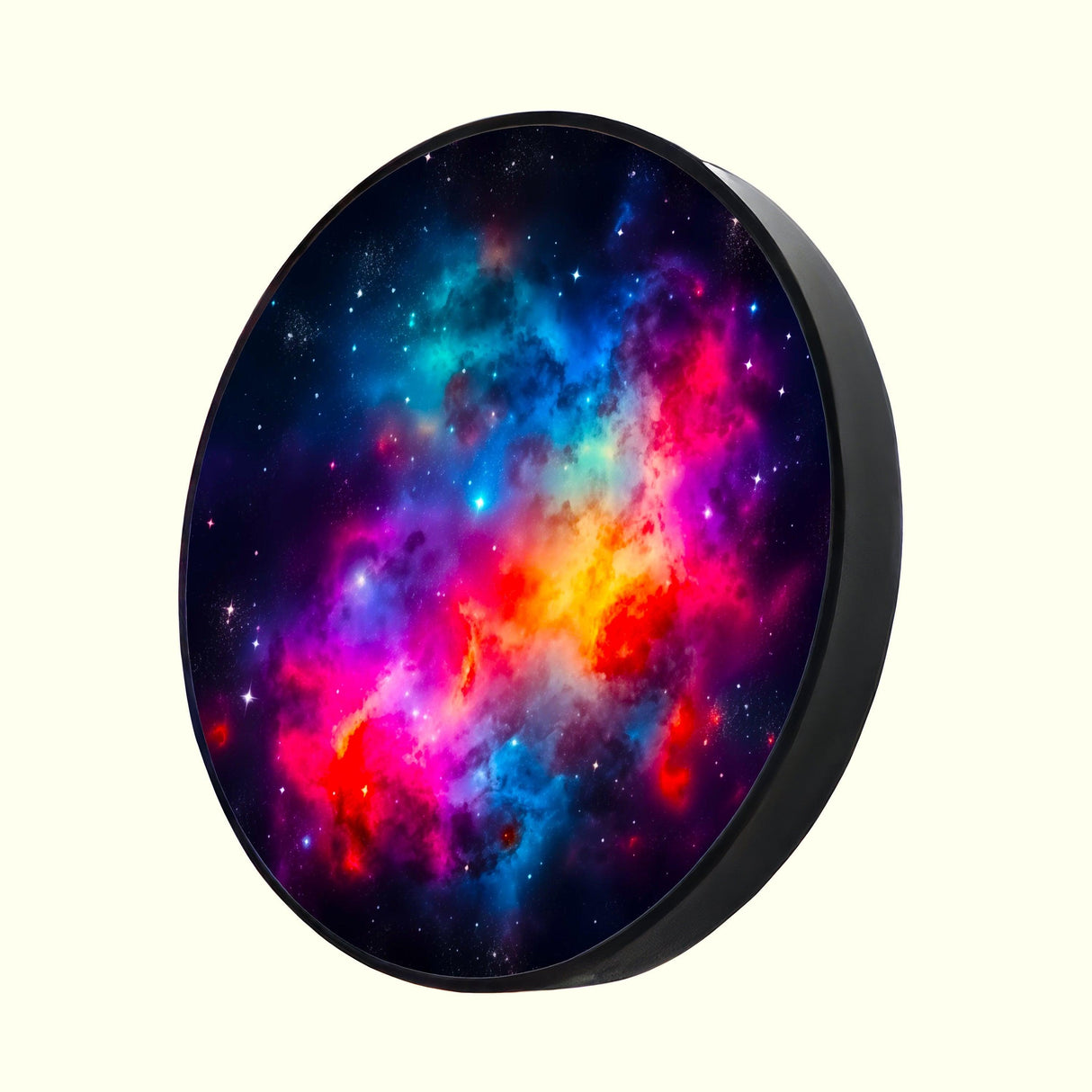 LED Galaxy Wall Decor Space Wall Hanging Illuminated Round Artwork Mid Century Modern Nebula Art Christmas Gifts Cosmic Space 2