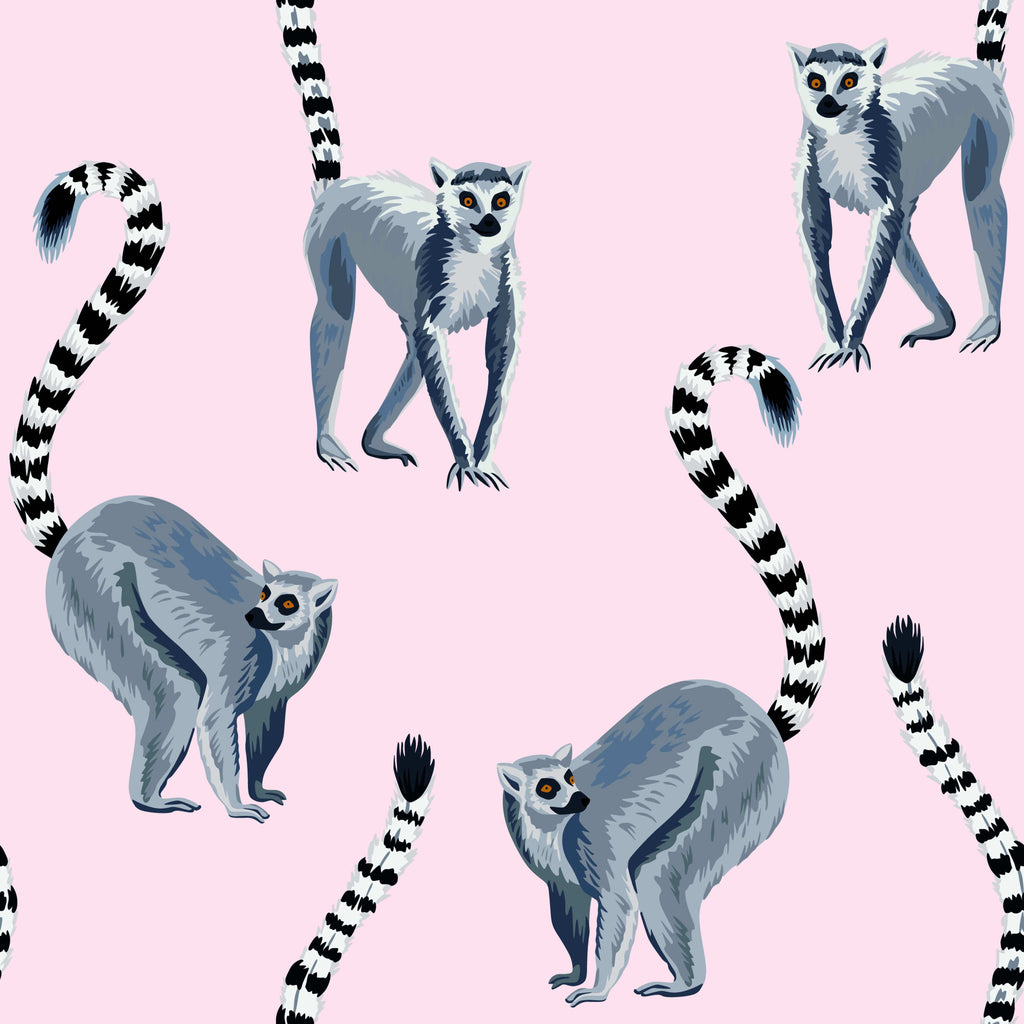 uniQstiQ Kids Lemur Wild Animal Wallpaper Wallpaper