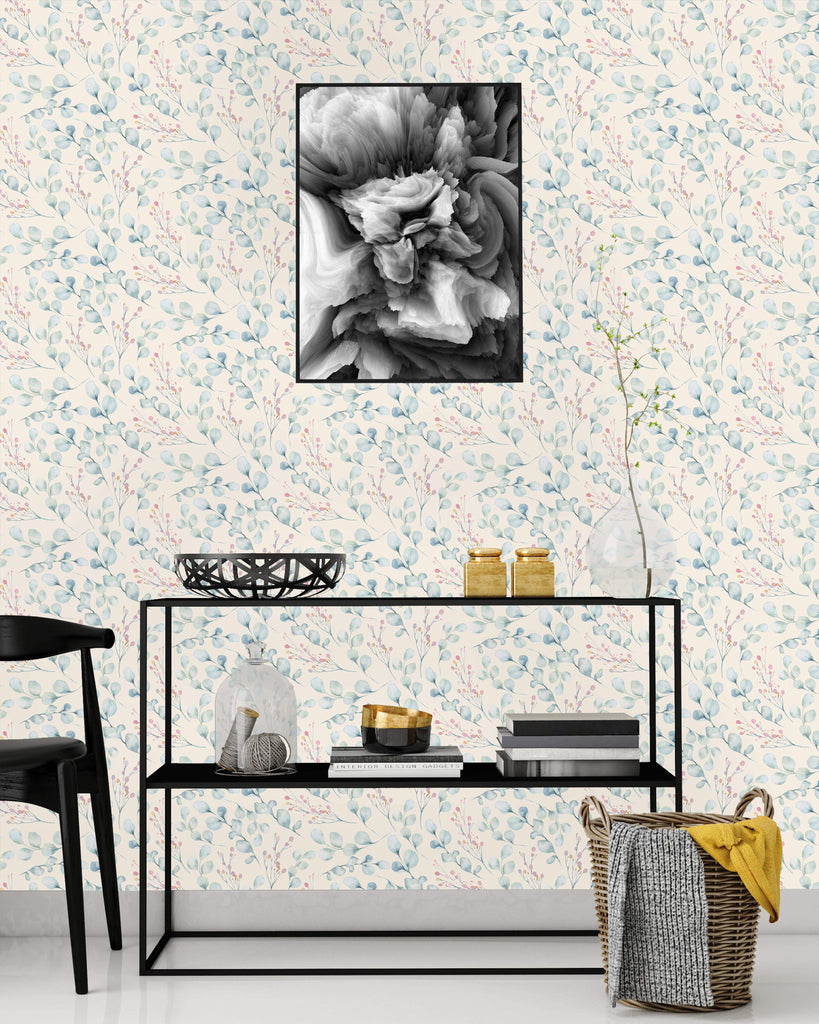 uniQstiQ Botanical Lovely Eucalyptus Wallpaper Wallpaper