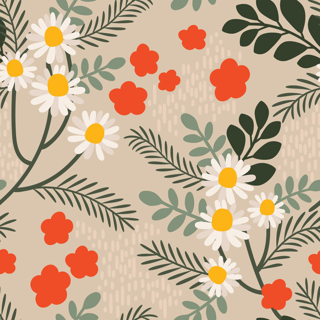Chamomile Wallpaper uniQstiQ Floral