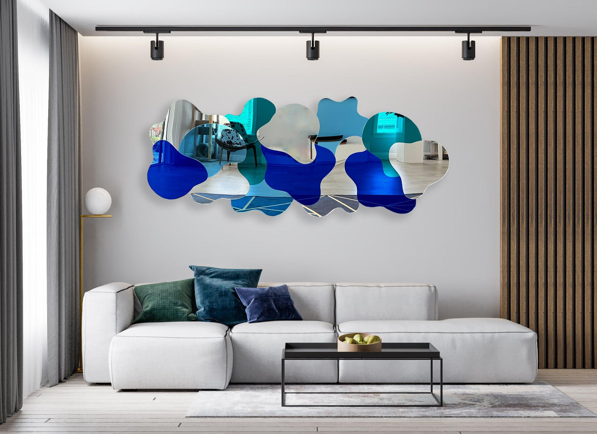 oversized-teal-wall-art-mirrored-acrylic-art-wall-art-made-in-usa-mirror-wall-decor-wall-sculpture-abstract-wall-decor