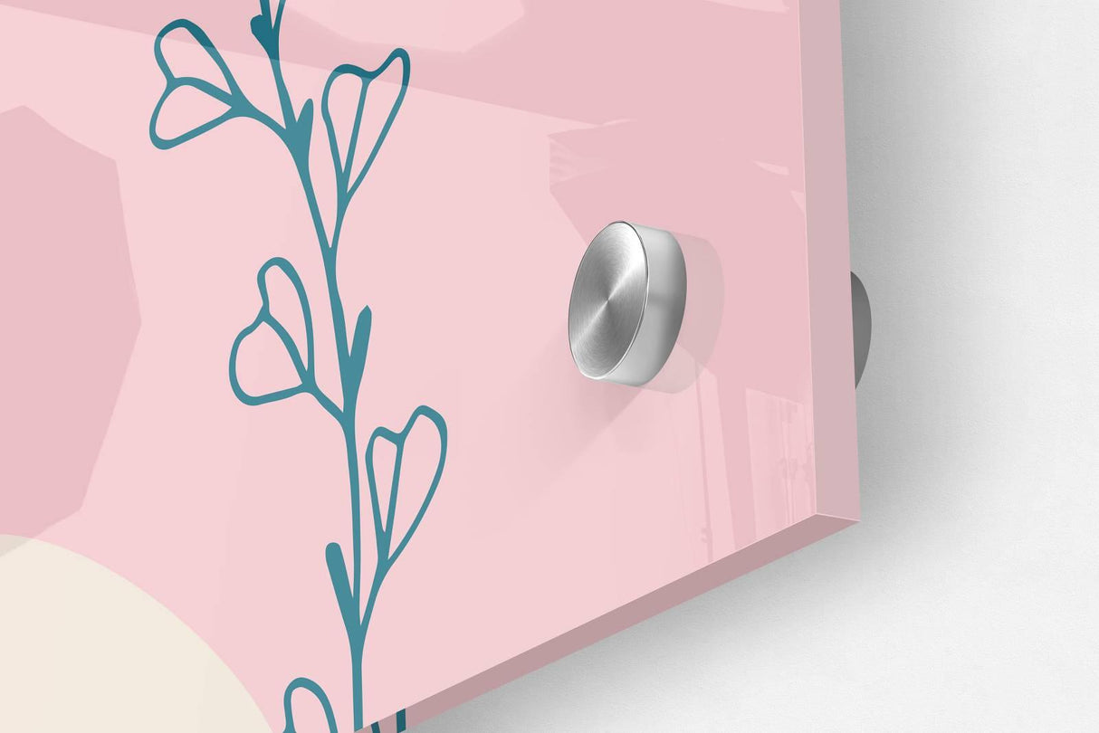 Plants Pattern Set of 3 Prints Modern Wall Art Modern Artwork Image 3