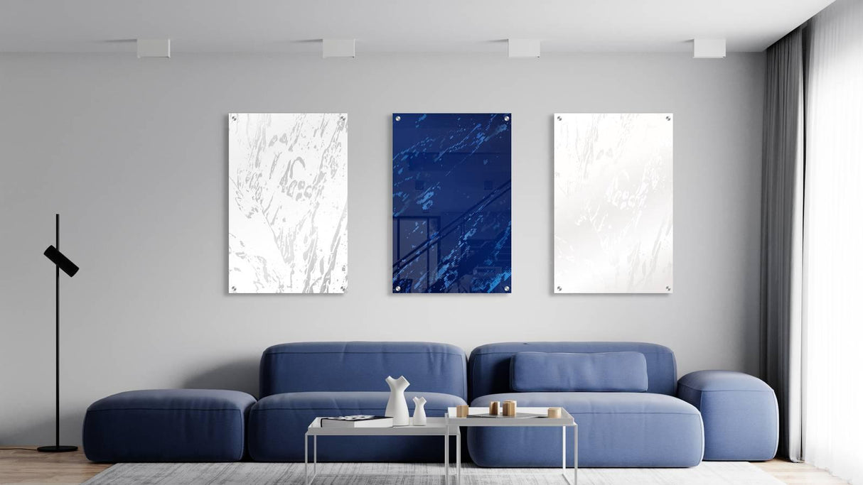 Plaster Pattern Set of 3 Prints Modern Wall Art Modern Artwork Image 1
