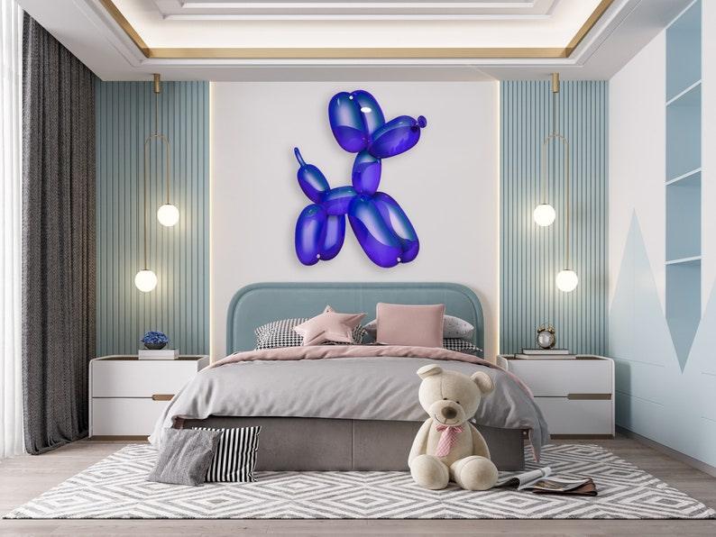 Printed Balloon Dog on Acrylic Modern Contemporary Contemporary Home DǸcor Printed acrylic