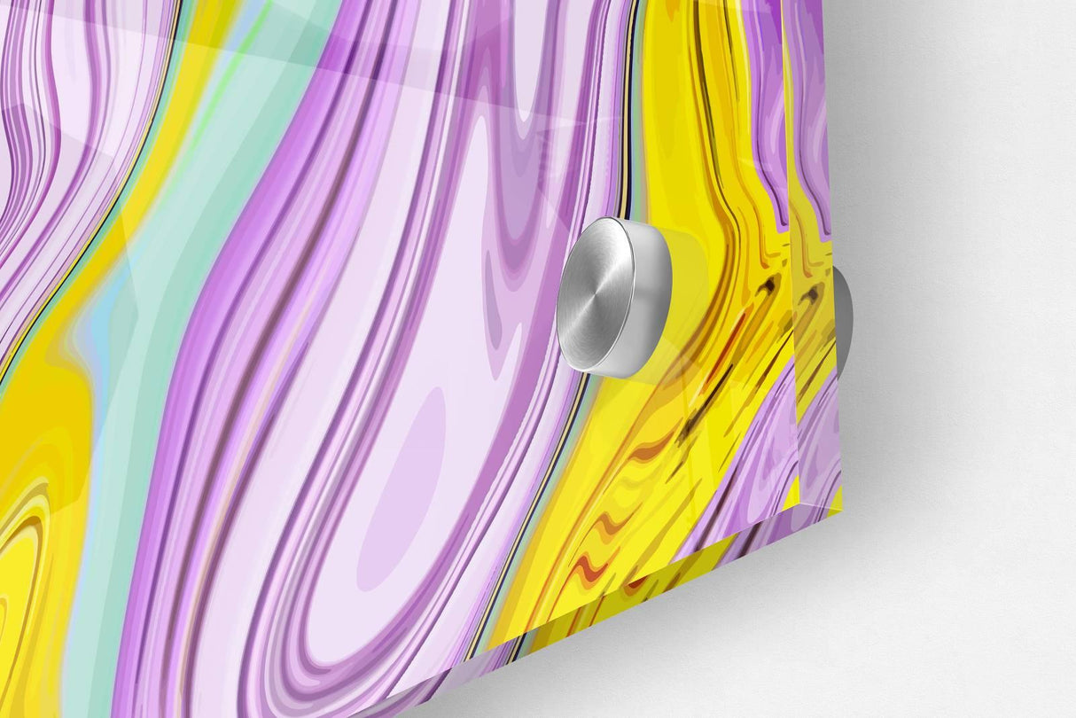 Purple Illusory Forms Set of 3 Prints Modern Wall Art Modern Artwork Image 3