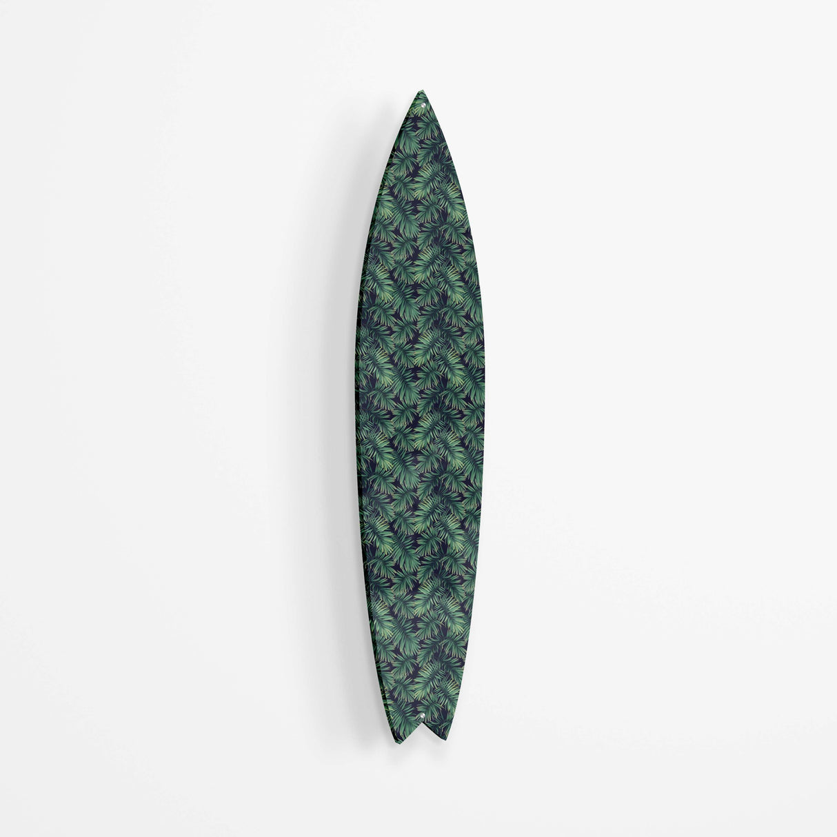 Retro Palm Leaves on Dark Acrylic Surfboard Wall Art - uniqstiq