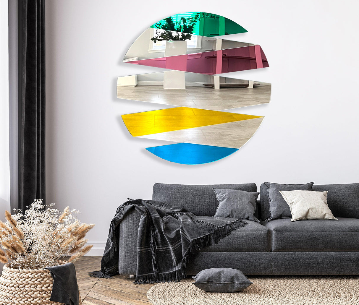 oversized-art-mirrored-acrylic-wall-art-made-in-usa-wall-sculpture-mirror-wall-decor-modern-art-abstract-wall-decor-cut-circle