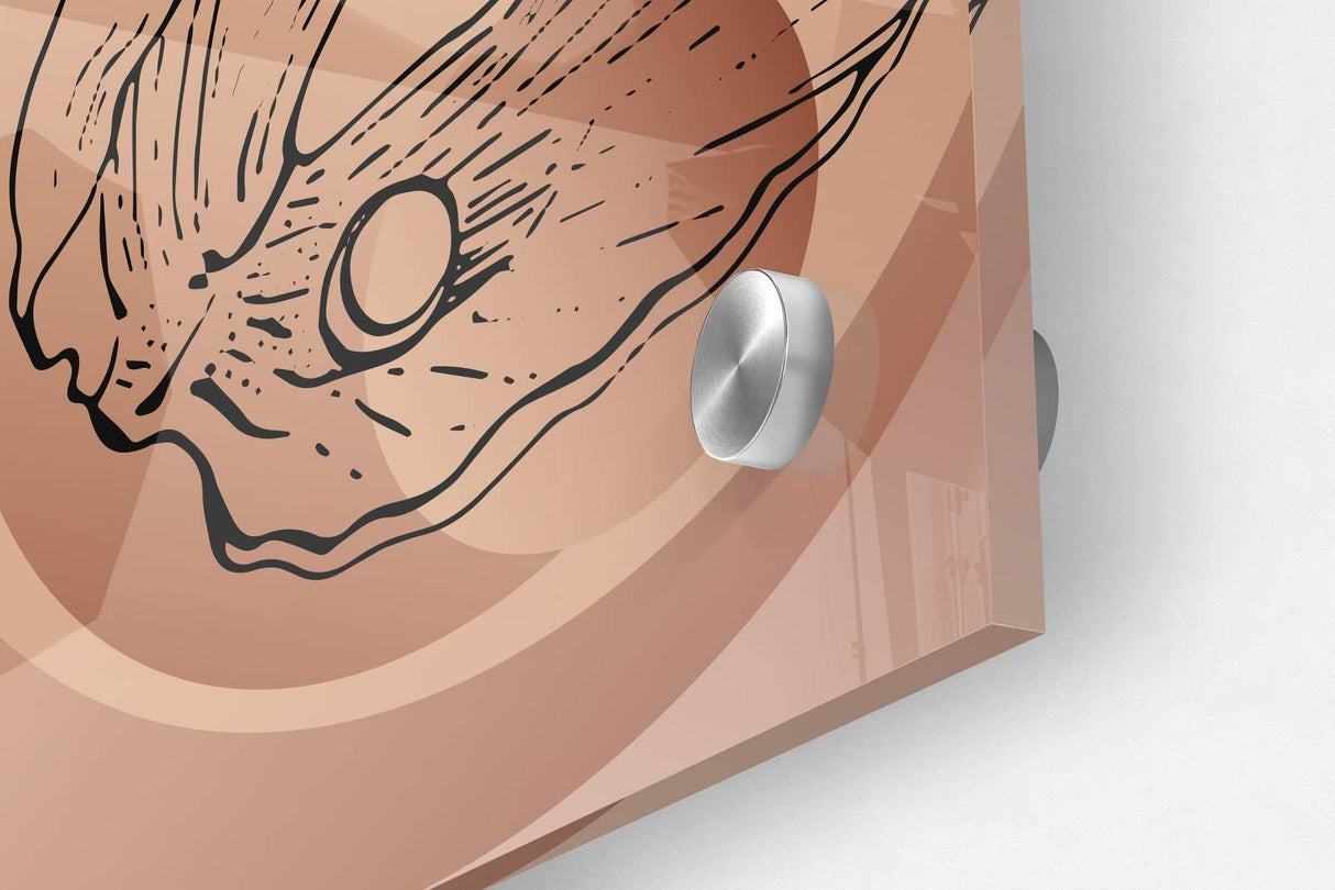 Shells Pattern Set of 3 Prints Modern Wall Art Modern Artwork Image 3