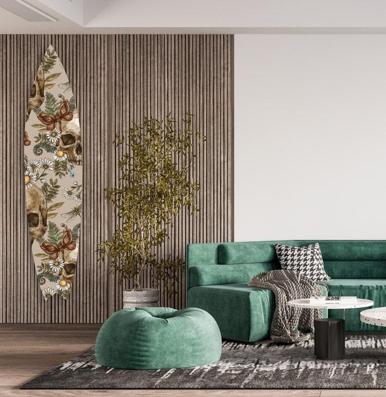 Skulls Acrylic Surfboard Wall Art Contemporary Home DǸcor Printed acrylic