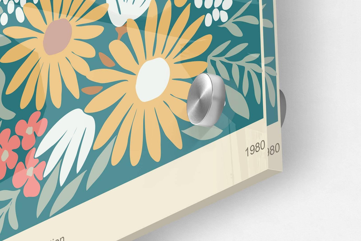 Spring Flowers Pattern Set of 3 Prints Modern Wall Art Modern Artwork Image 3