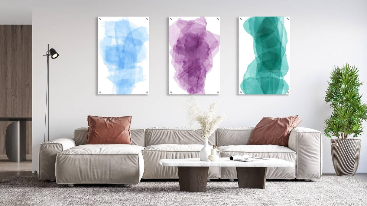 Strokes of Paint Set of 3 Prints Modern Wall Art Modern Artwork Image 1