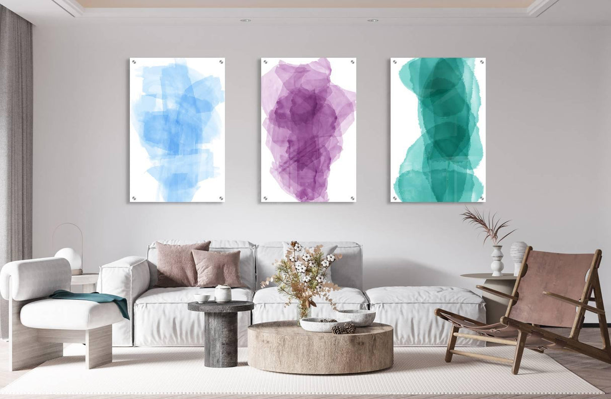 Strokes of Paint Set of 3 Prints Modern Wall Art Modern Artwork Image 2