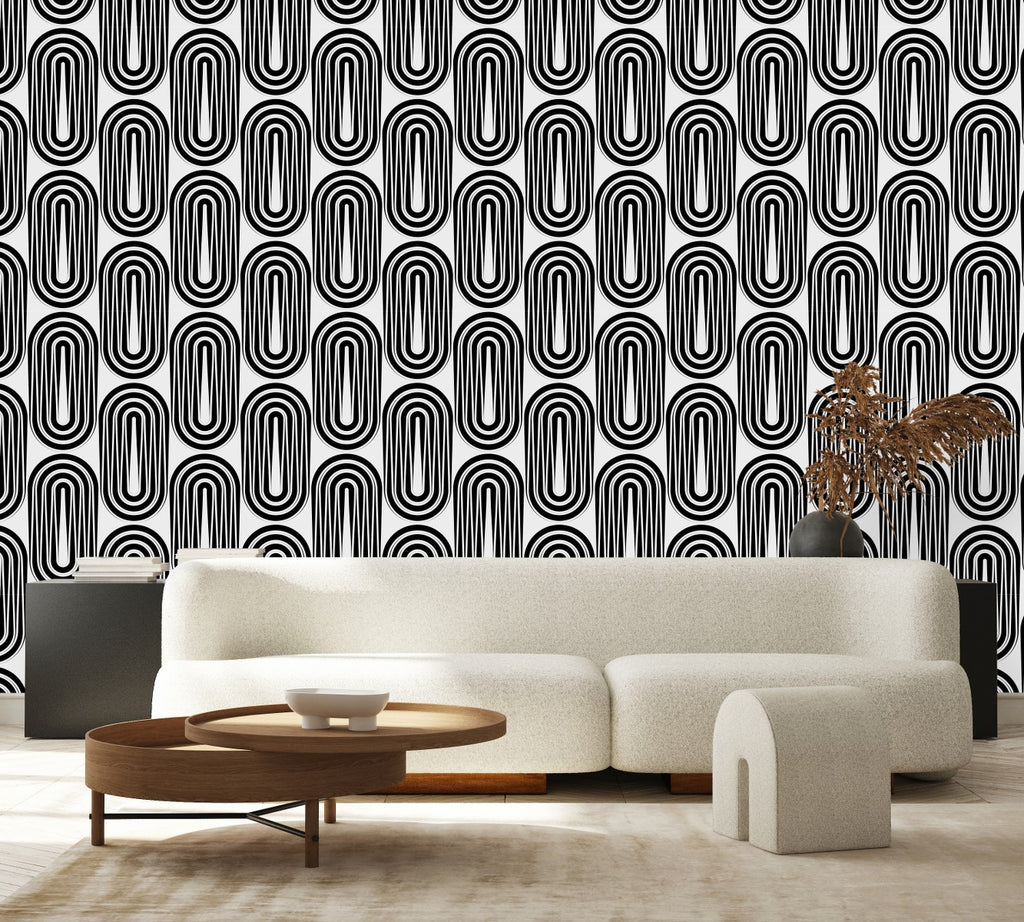 Black Pattern Wallpaper  uniQstiQ Geometric