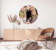 Vintage Berries Mural Mirrored Acrylic Circles Contemporary Home DǸcor Printed acrylic