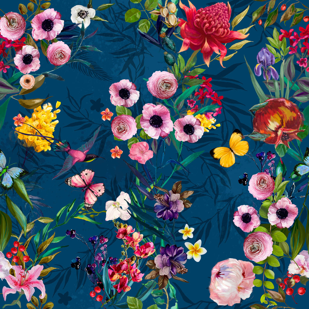 uniQstiQ Floral Vintage Floral Mix Wallpaper Wallpaper