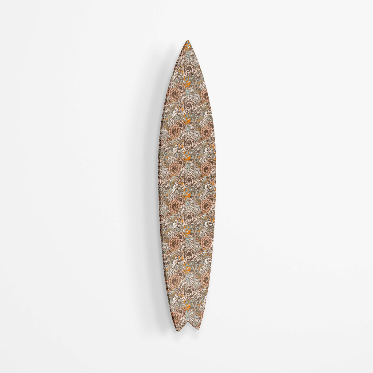 Vintage Peonies and Leaves Acrylic Surfboard Wall Art - uniqstiq